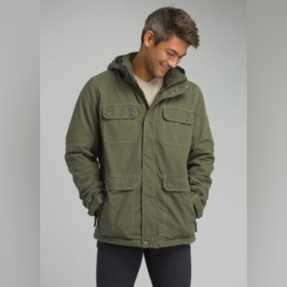 Men's prAna Bronson Towne Jacket green extra large winter
